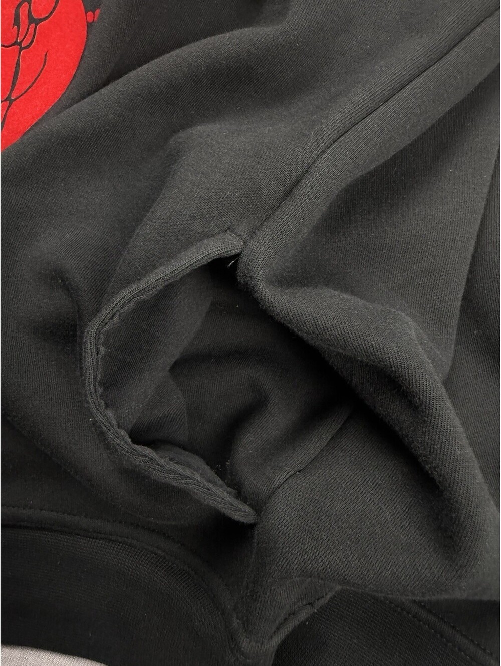 Polo Ralph Lauren Men’s Large Black Hoodie Red Big Pony Pullover Sweatshirt - Picture 6 of 8